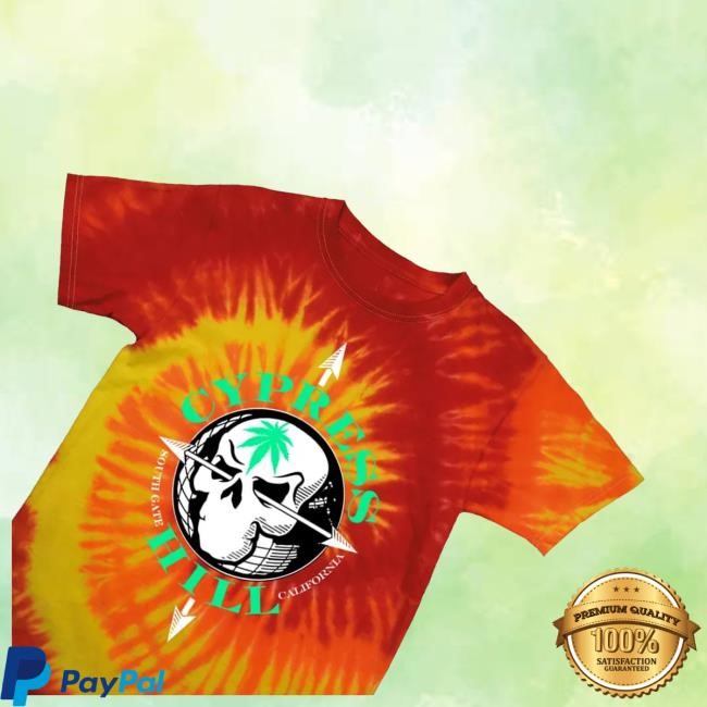 The Cypress Hill Merch Shop Store Compass Skull Blaze Tie Dye Classic Shirt