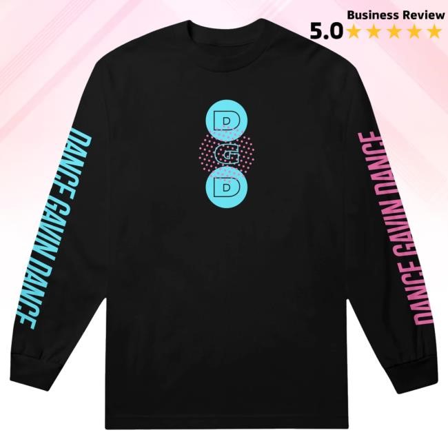Dancegavindance Band Merch Abstract - Black Long Sleeve Crewneck Sweatshirt