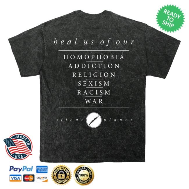 Silent Planet Heal Us Breast Print Long Sleeve Shirt