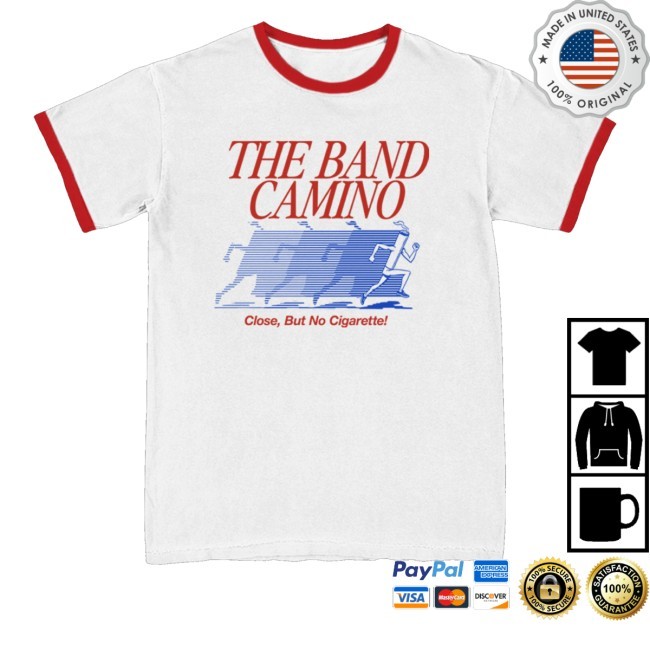 The Band Camino Merch Store No Cigarette Ringer Zip Up Hooded Sweatshirt