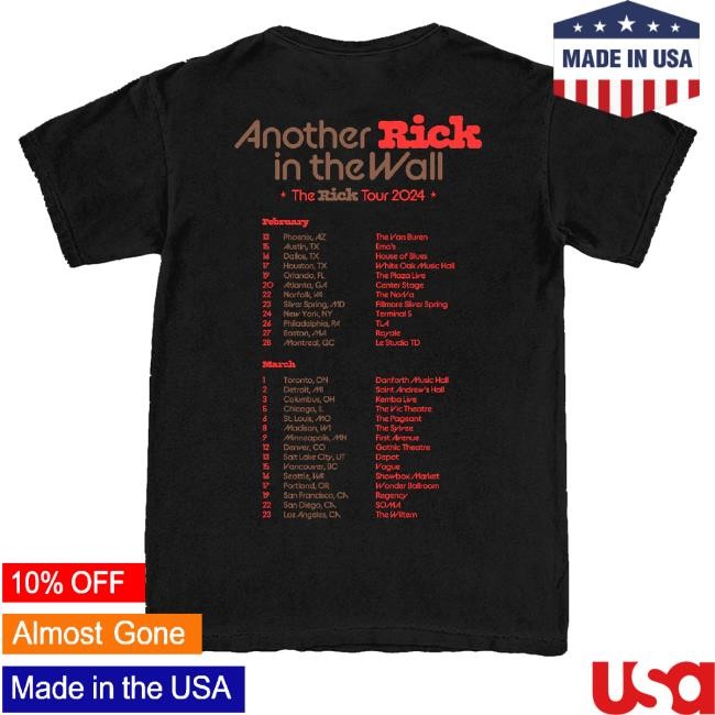 Another Rick In The Wall Tour Hoodie Sweatshirt