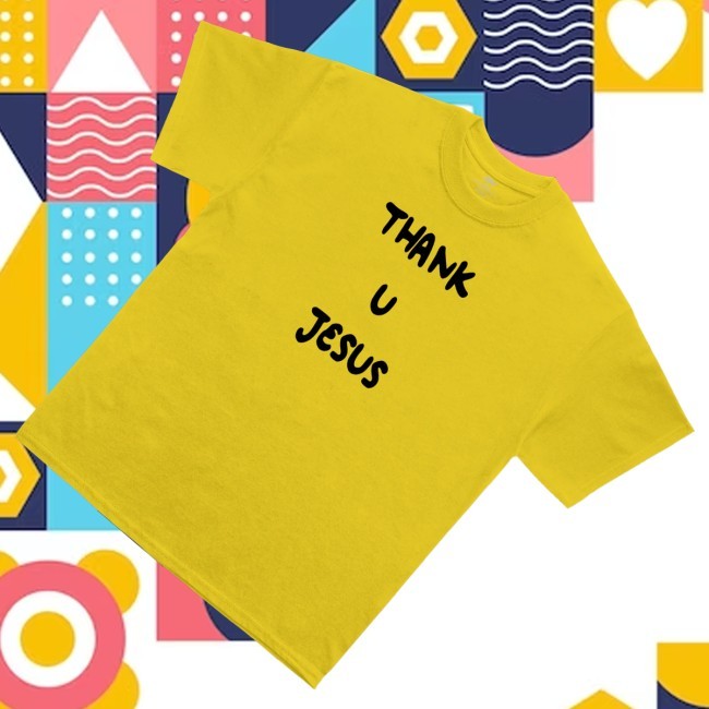 D'aydrian Harding Store Merch Thank U Jesus Yellow T-Shirt