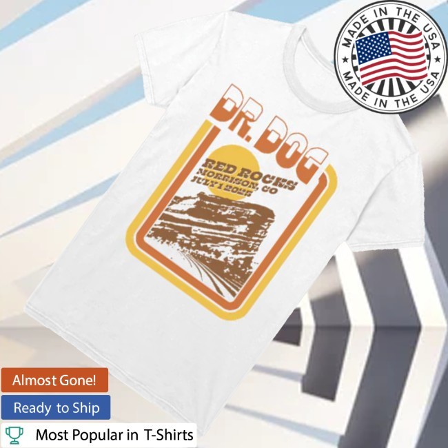 Dr Dog Merch Red Rocks July 1 2025 Tee Shirt