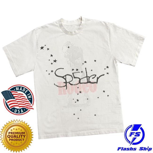 Travis Scott Merch Store Cj X Sp5der Days Before Rodeo Tee Ii + Deluxe Vinyl Album Long Sleeve Shirt