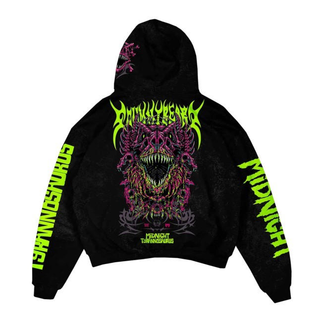 Scummy Bears Store Merch Midnight T Extinction Protocol Oversized Hoodie