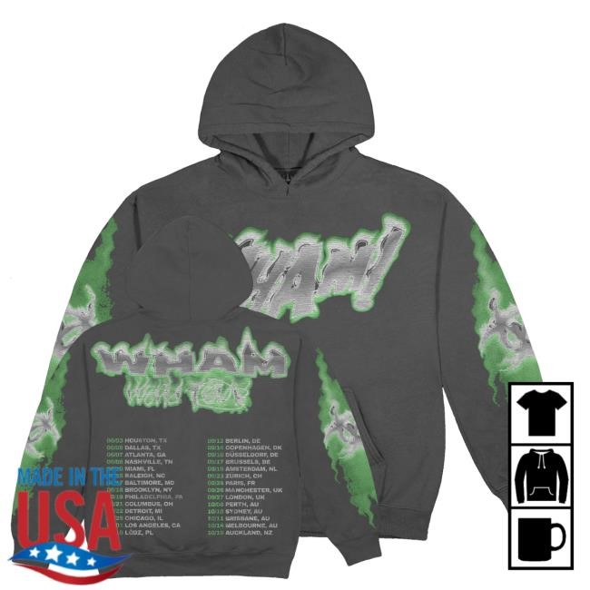 Official Lilbaby Merch Shop Store Wham Tour Flames Hoodie, Sweatshirt