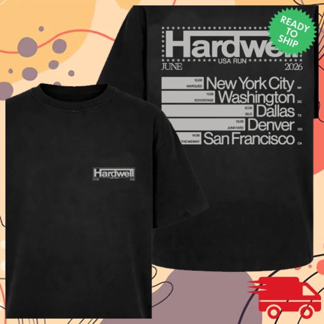 Revealed Clothing Store Merch Hardwell Usa 2026 Long Sleeve T Shirt